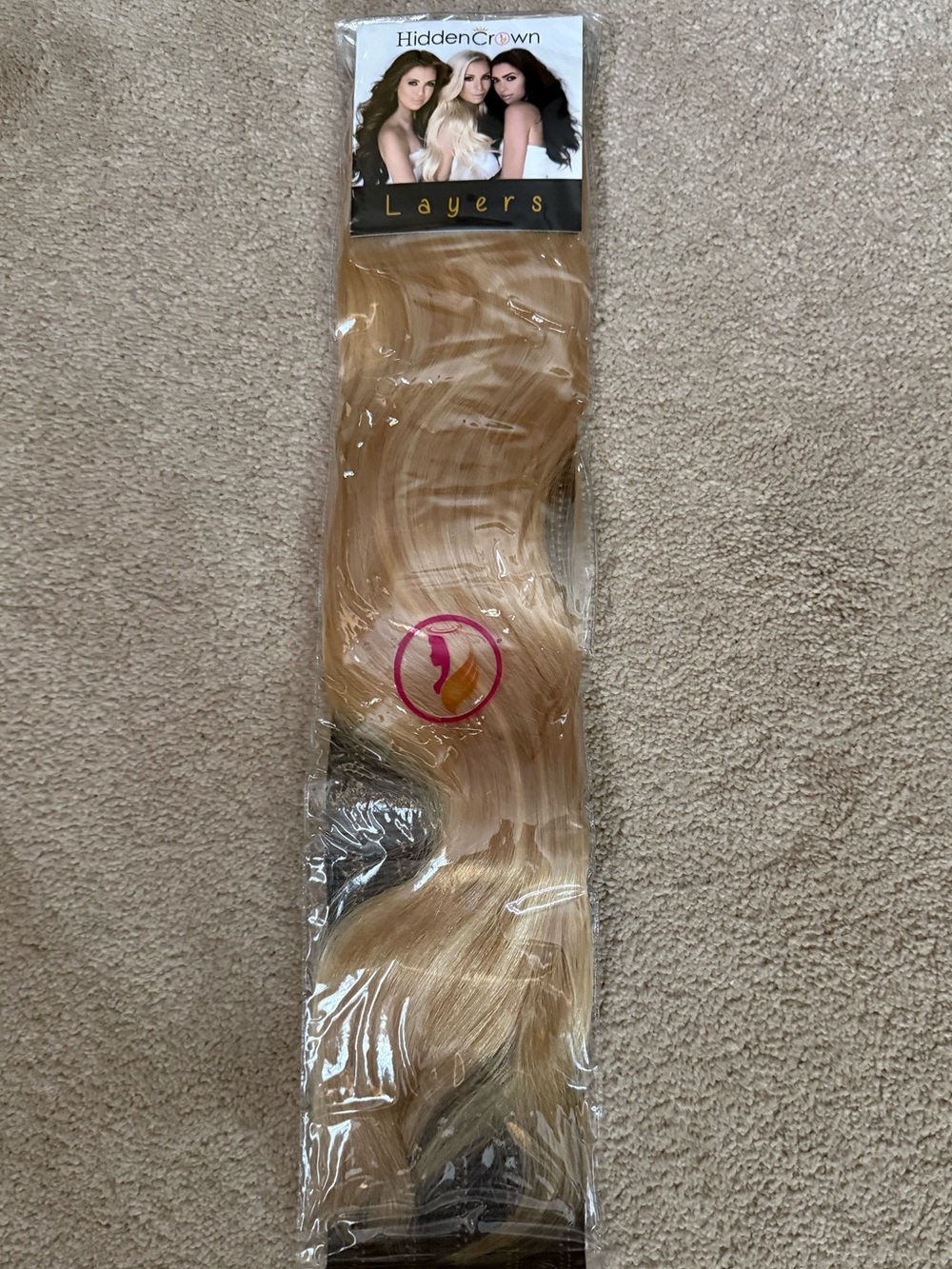 NEW Hidden Crown 100% Human Hair 22” Halo